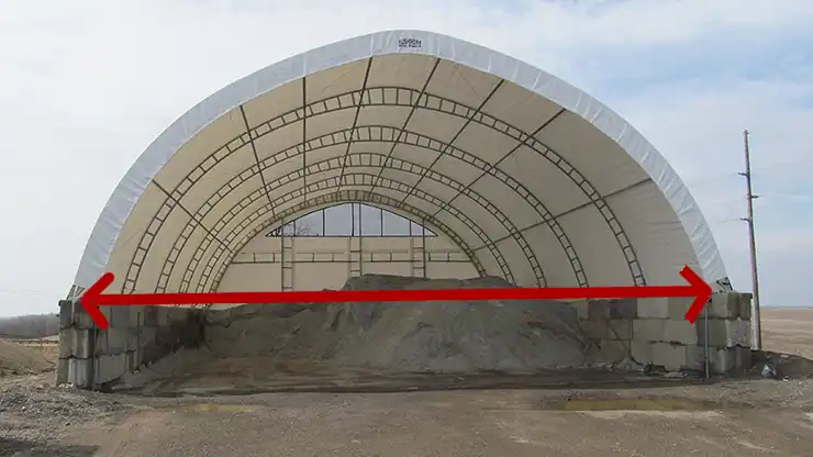 How to measure your hoop barn width.